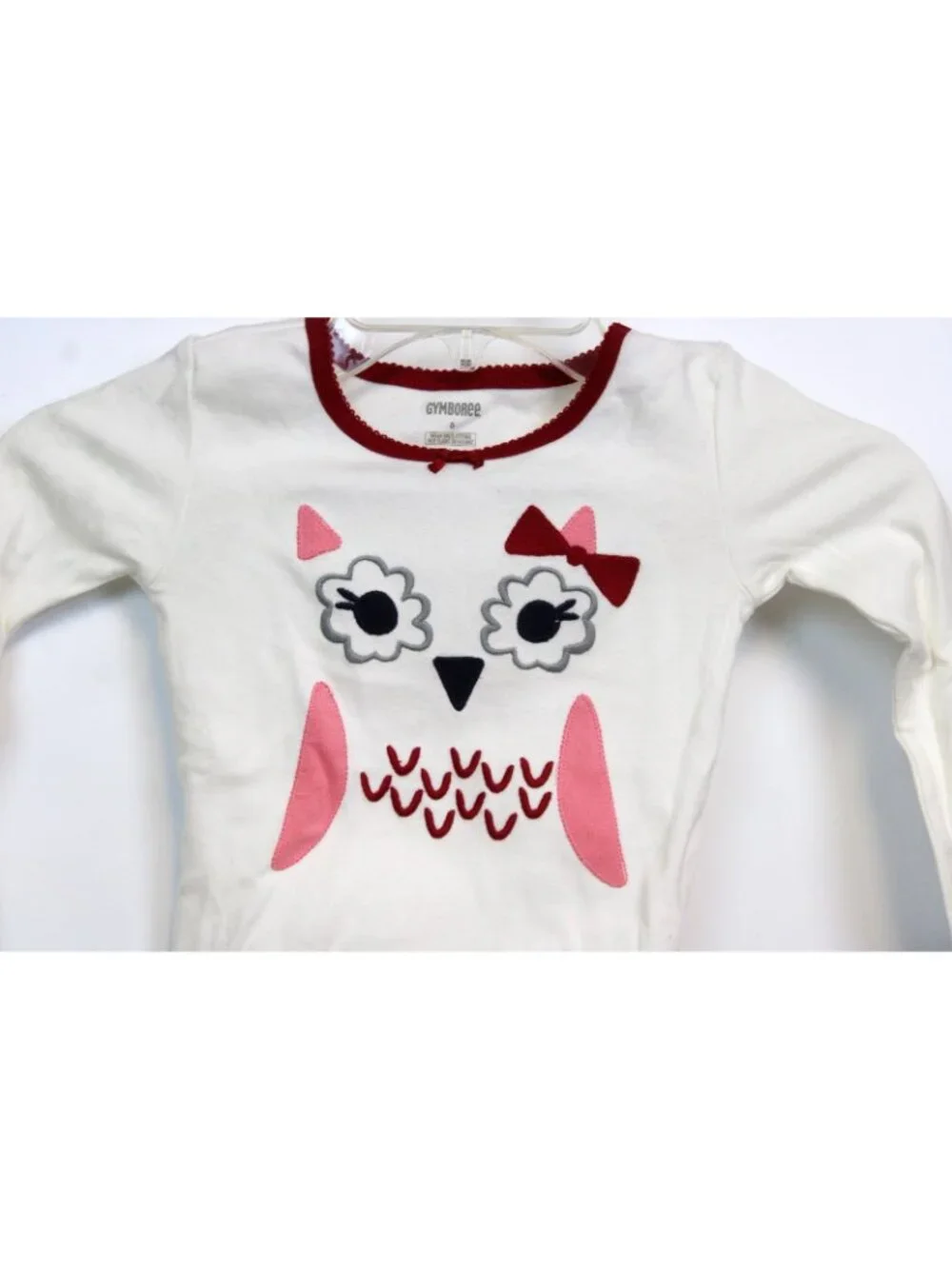 2014 Gymboree Holiday Family Sleepwear PJs Red Owl 2pc Girls sz 5 Fall Gymmies